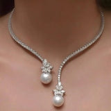 Valentina - Colar Elegante com Pérolas de Prata de Lei