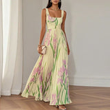 Snežana | Vestido Maxi A-Line com Flores