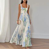 Snežana | Vestido Maxi A-Line com Flores