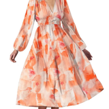 Una | Vestido Feminino com Padrão Floral