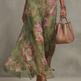 Mirjana | Elegante Vestido Maxi Halter com Flores