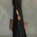 Selene | Vestido Maxi Solto com Botões