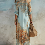 Serena | Vestido Camisa Mediterrâneo