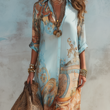 Serena | Vestido Camisa Mediterrâneo