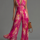Fleur | Macacão Floral Plissado
