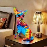Lâmpada de Mesa Chihuahua em Resina Colorida