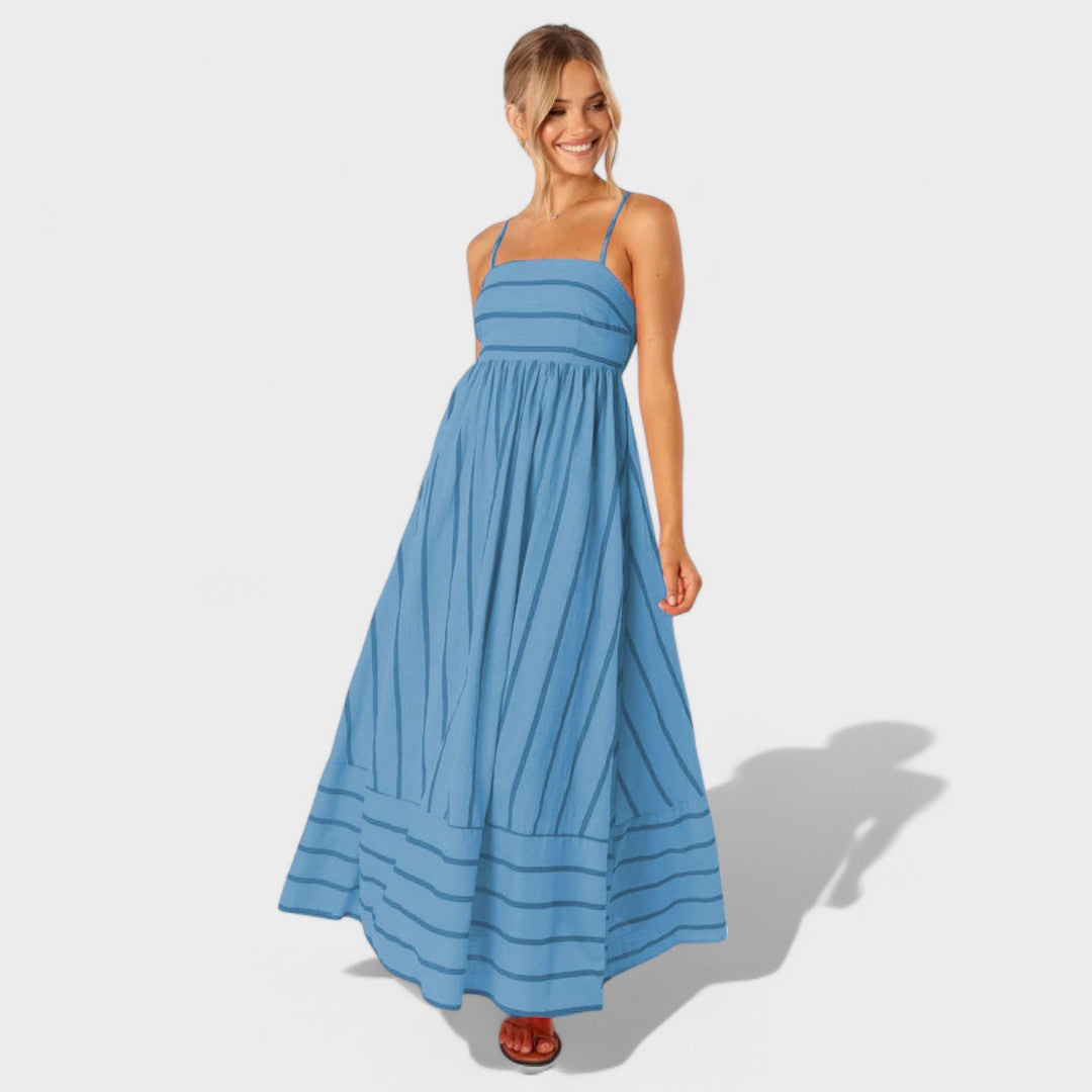 Camila - Vestido Listrado Fresco