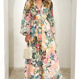 Una | Vestido Feminino com Padrão Floral
