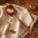 Colher de Sopa de Cobre Martelada à Mão – Com Cabo Gravado