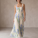 Snežana | Vestido Maxi A-Line com Flores