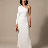 Elva | Vestido Fluido de Um Ombro