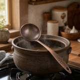 Colher de Sopa de Cobre Martelada à Mão – Com Cabo Gravado