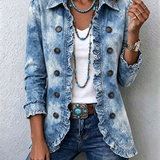 Jemison | Casaco Vintage Botânico com Estilo Boho e Detalhes em Renda