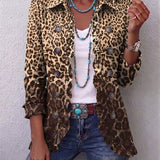 Navara | Casaco Ruffle com Estampado de Leopardo