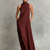 Nerina | Vestido Maxi de Gola Alta