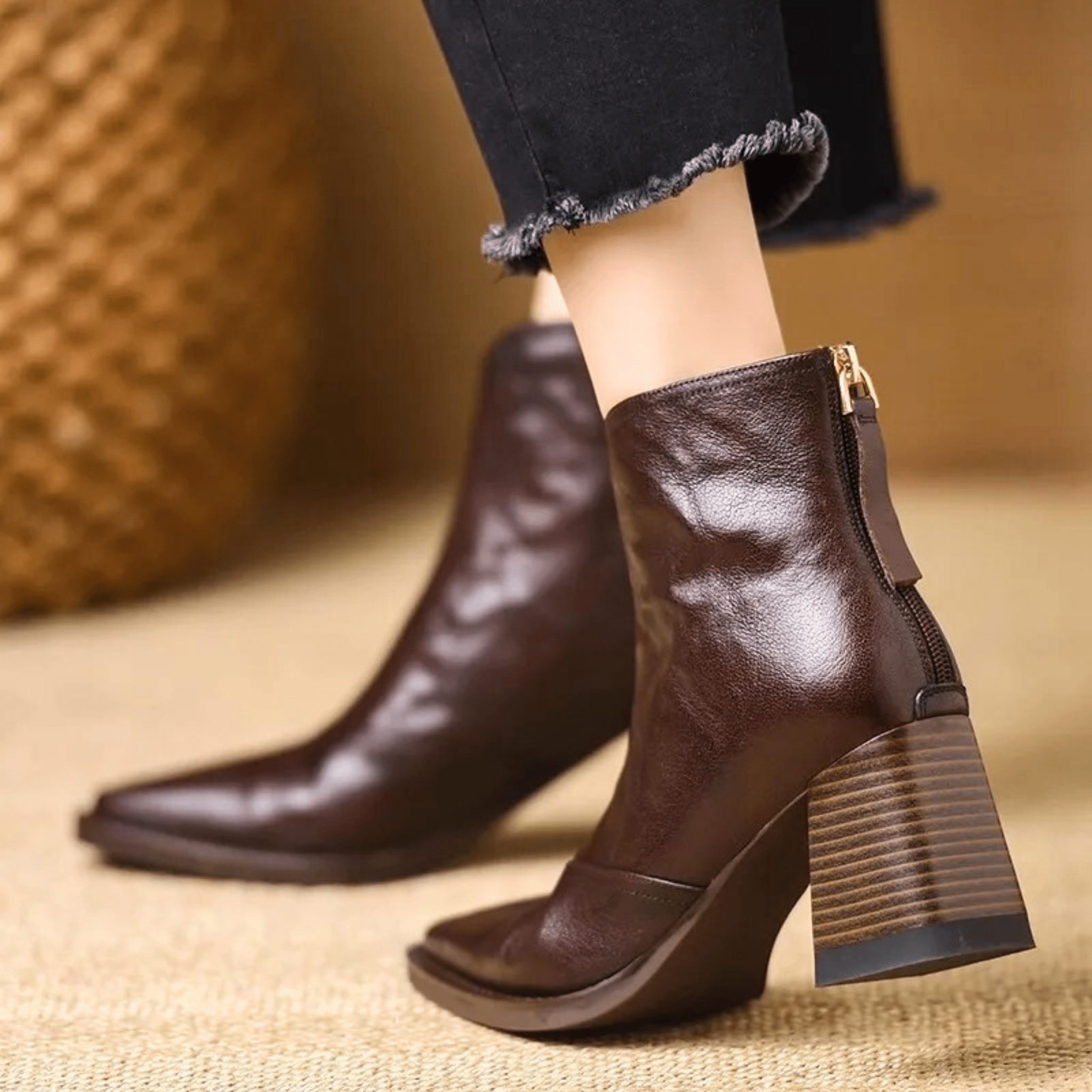 Cláudia | Botins de Luxo com Salto Médio
